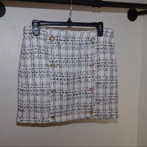 Skirt Formal White Plaid Christmas Piece Shein Large